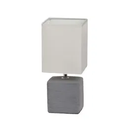 RABALUX Rabalux Orlando Lampe de Table Gris Céramique Métal Textile 30 cm Hauteur 13.5 cm Largeur E14 40W IP20 RAB-4458