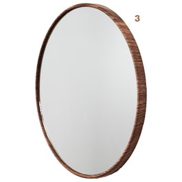 Home Deco Factory Ensemble de 3 Miroirs Toronto Effet Bois