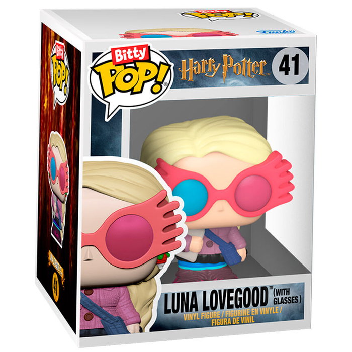 FUNKO - Expositor Bitty POP Harry Potter Château de Poudlard avec Figurines Albus Dumbledore et Luna Lovegood - Pour 18 Personnages