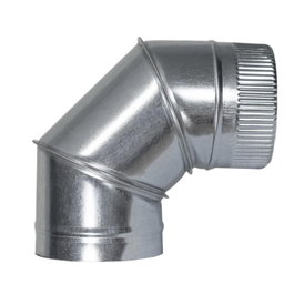 WOLFPACK LINEA PROFESIONAL Coude poêle galvanisé 200 mm 90°