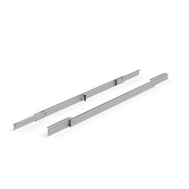 POTTKER Guide pour table extensible BASIC H47, ouverture centrale, acier zincé