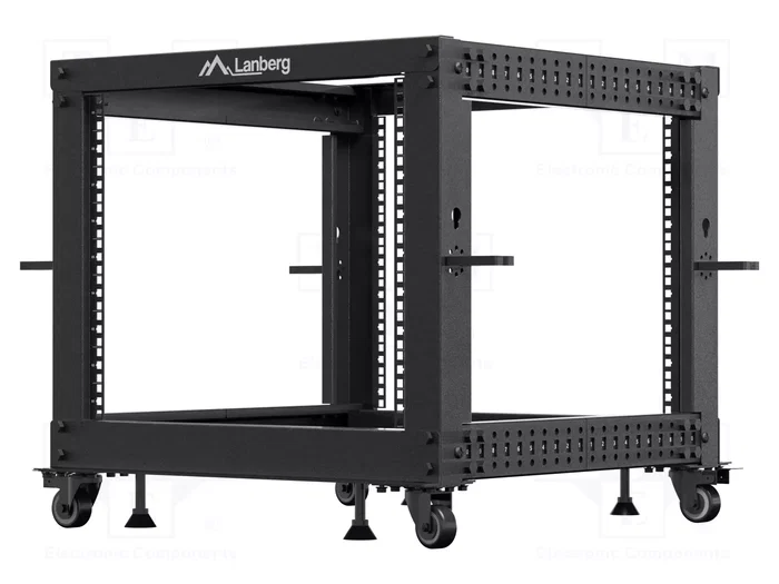 LANBERG Armoire rack ouverte 9U 19 pouces noir LANBERG Armoire rack ouverte 9U 19 pouces noir