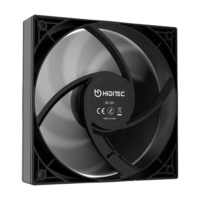 Hiditec F10 PWM Ventilateur de boîtier 120mm noir Hiditec F10 PWM Ventilateur de boîtier 120mm noir