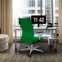 Piqueras Y Crespo Chaise de direction Albacete, mécanisme synchrone, Vert bouteille
