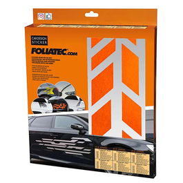 Foliatec Autocollant De Voiture Design Ombres Orange FO33943 9x77cm 2 Pièces
