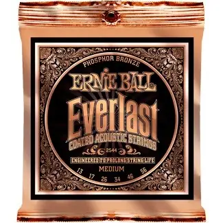 ERNIEBALL Jeu de cordes acoustiques Everlast 92/8 Phosphore Bronze Medium 13-56
