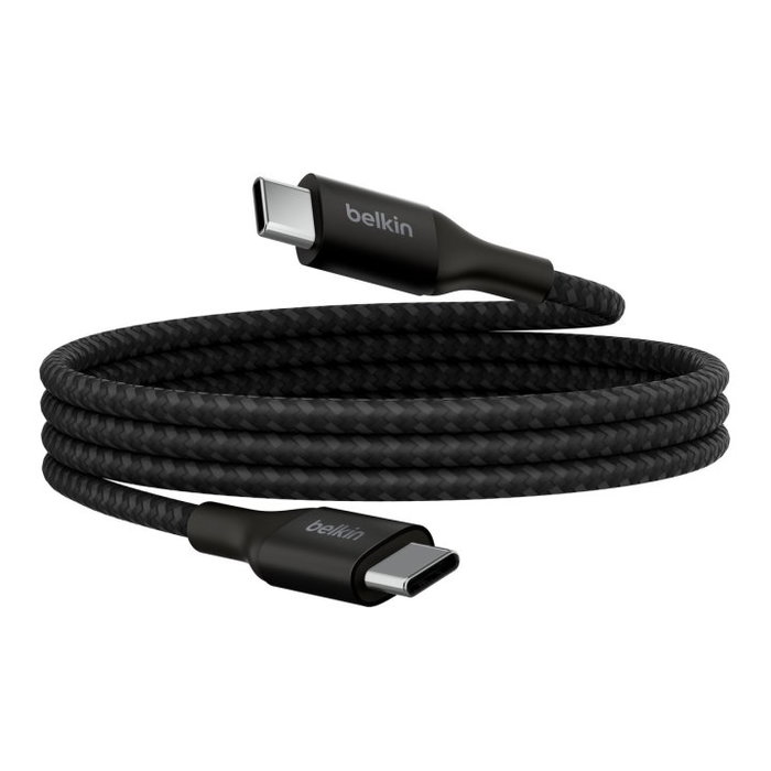 Belkin CAB015bt1MBK Câble USB-C vers USB-C 1m Boost Charge 240W Charge Rapide Power Delivery Belkin CAB015bt1MBK Câble USB-C vers USB-C 1m Boost Charge 240W Charge Rapide Power Delivery