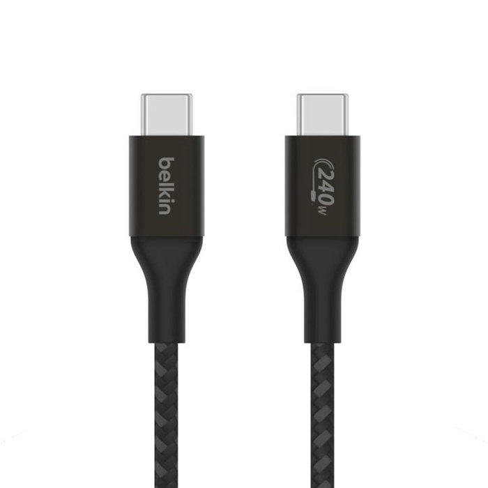Belkin CAB015bt1MBK Câble USB-C vers USB-C 1m Boost Charge 240W Charge Rapide Power Delivery Belkin CAB015bt1MBK Câble USB-C vers USB-C 1m Boost Charge 240W Charge Rapide Power Delivery
