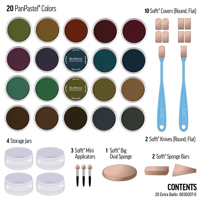 Panpastel 20 - Tons Extra Sombres