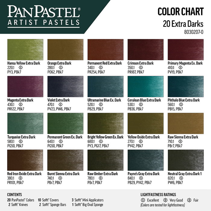 Panpastel 20 - Tons Extra Sombres