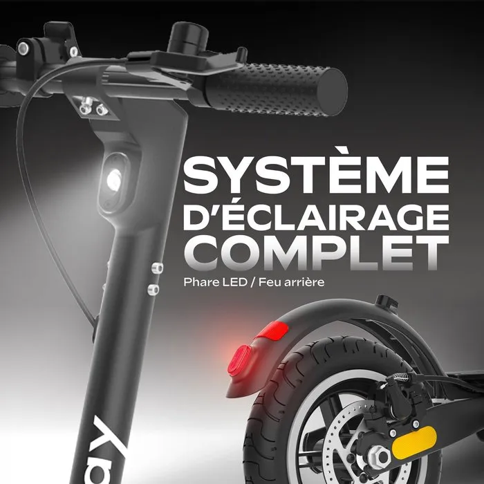 Ezway EX85 - Trottinette électrique - Moteur 250W (300W max) - Roues 8.5 pouces - Autonomie 20 km - Idéale pour déplacements urbains