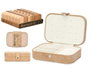 Giftdecor Joyero Rectangular Beige en Velours 16 x 6 x 11 cm (Set de 12)