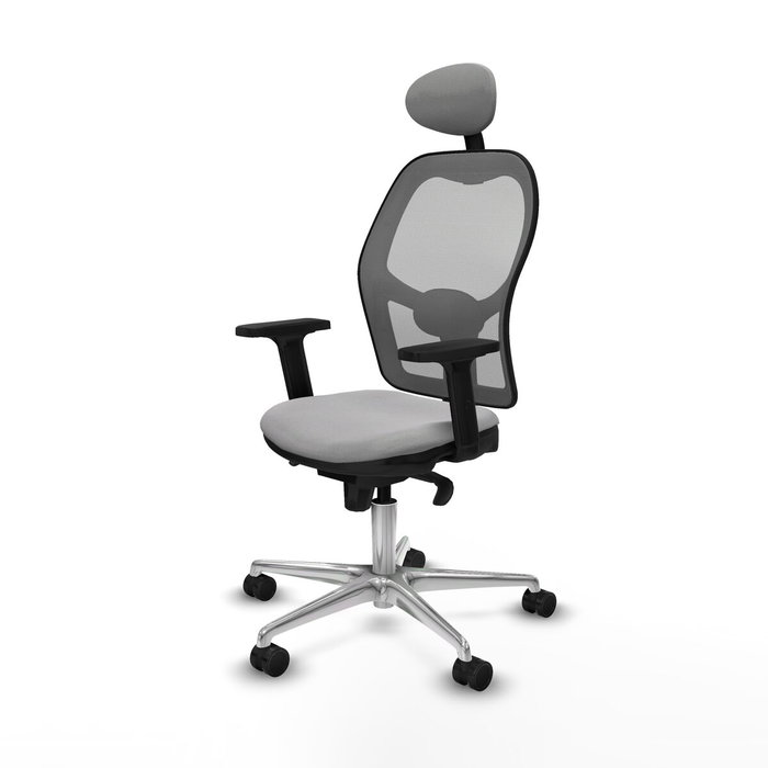 Piqueras y Crespo Chaise de Bureau avec Appui-tête Jorquera 2D086N1 Gris clair Piqueras y Crespo Chaise de Bureau avec Appui-tête Jorquera 2D086N1 Gris clair