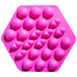 Lily Cook Moule à 24 Pop Cakes avec 120 Bâtonnets en Silicone