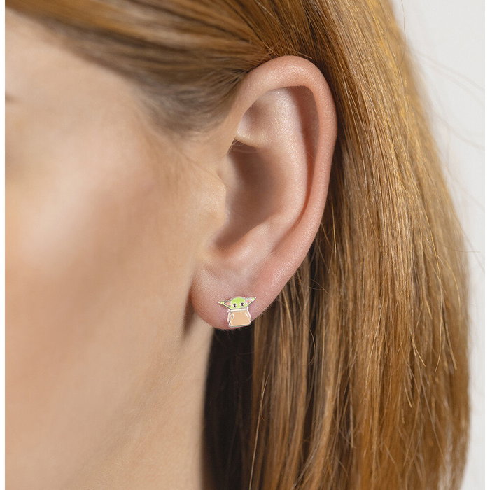 PEERS HARDY Boucles d'oreilles Grogu The Mandalorian Star Wars en argent 925