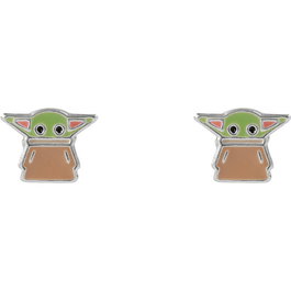 PEERS HARDY Boucles d'oreilles Grogu The Mandalorian Star Wars en argent 925