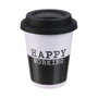 Dites-le avec des Mots Vaso de Café en Céramique avec Couvercle en Silicone 150 ml