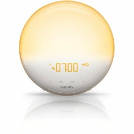 Philips HF3521/01 Simulateur d'aube et réveil matin avec 6 sons et radio FM