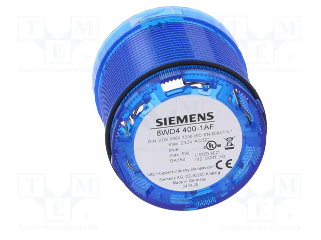 SIEMENS 8WD4400-1AF Avertisseur lumineux bleu 12÷240V DC/AC SIEMENS 8WD4400-1AF Avertisseur lumineux bleu 12÷240V DC/AC