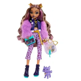Monster High Poupée Clawdeen Wolf avec chien Crescent et accessoires - Référence HRP65