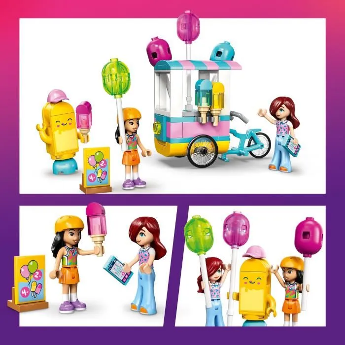 Lego LEGO Friends 42692 - Stand de Glaces et de Ballons, Jouet de Construction avec Triporteur, Mini-Poupées, Accessoires - Pour Enfants dès 6 ans