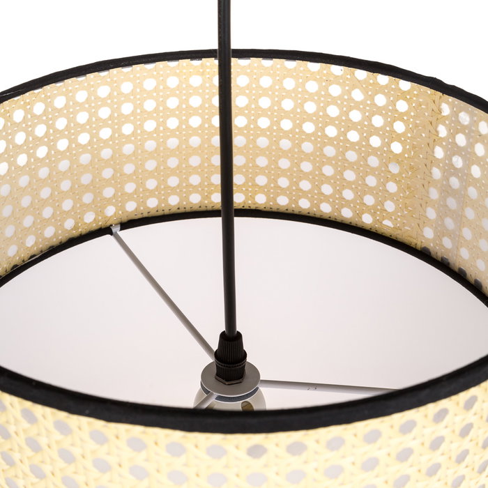 Suspension Gracelynn en Bois et Tissu