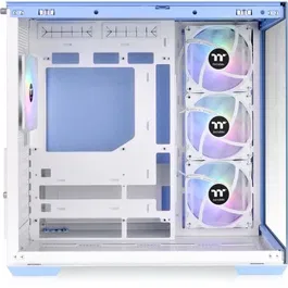 Thermaltake View 380 TG ARGB Boîtier PC Moyen Tour ATX avec Verre Trempé Bleu, 4 Ventilateurs ARGB 120 mm, USB 3.0, USB Type-C, Compatible Micro ATX et Mini-ITX