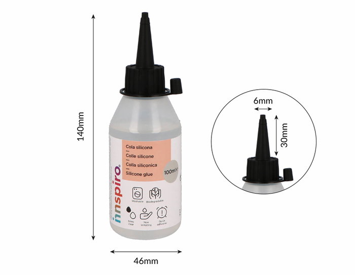 Innspiro Colle silicone liquide transparente 250ml