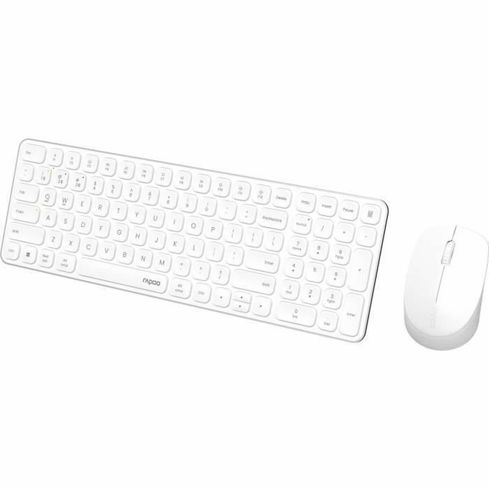 Rapoo 9310M Ensemble Clavier et Souris Sans-fil Multimode Blanc Rapoo 9310M Ensemble Clavier et Souris Sans-fil Multimode Blanc