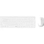 Rapoo 9310M Ensemble clavier et souris sans fil multimode Bluetooth/USB ultra-slim avec pavé numérique - Blanc