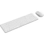 Rapoo 9310M Ensemble clavier et souris sans fil multimode Bluetooth/USB ultra-slim avec pavé numérique - Blanc
