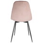 Home Deco Factory Chaise en velours rose Giulia