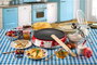 Ariete 202 Crêpière Party Time Rouge - Crêpière électrique antiadhésive avec design rétro années 50, compacte et facile à utiliser