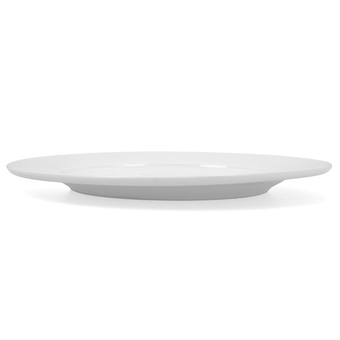 Plato Llano Porcelana Glacial Ala Ancha Bidasoa 30 cm (12 Unidades)