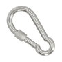 WOLFPACK LINEA PROFESIONAL Mousqueton pompier inoxydable à vis 80x8 mm