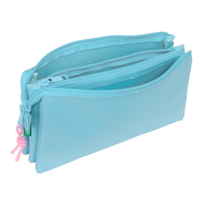 Fourre-tout Benetton Celeste Bleu ciel 22 x 12 x 3 cm Fourre-tout Benetton Celeste Bleu ciel 22 x 12 x 3 cm