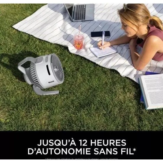 Shark Breeze HydroGo FA050EUDV - Ventilateur brumisateur sans fil 36W 5 vitesses - Colombe