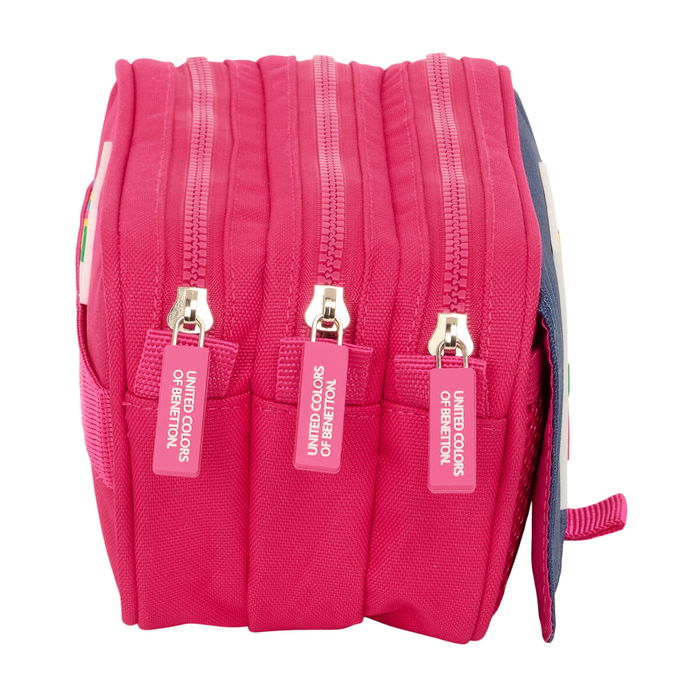 Fourre-tout Benetton Cherry Cerise Blue marine 21,5 x 10 x 8 cm