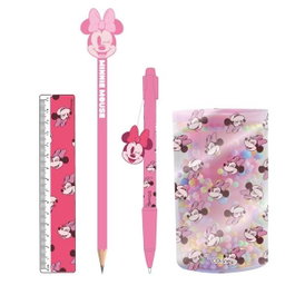 Cerdà Set de papeterie portalapices Minnie taille unique - Set de trousse avec fournitures Minnie pour enfants dès 3 ans