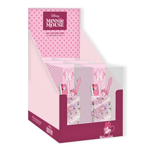 Cerdà Set de papeterie portalapices Minnie taille unique - Set de trousse avec fournitures Minnie pour enfants dès 3 ans