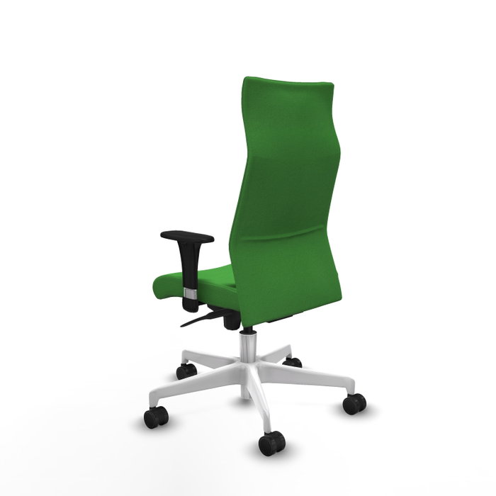 Piqueras Y Crespo Fauteuil Albacete Vert avec Mécanisme Synchrone et Base Blanche Piqueras Y Crespo Fauteuil Albacete Vert avec Mécanisme Synchrone et Base Blanche