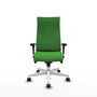 Piqueras Y Crespo Fauteuil Albacete Vert avec Mécanisme Synchrone et Base Blanche