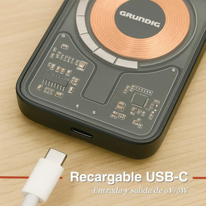 Powerbank Grundig Transparent 5000 mAh