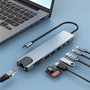 Hub USB CoolBox COO-DOCK-C-81 Gris 100 W