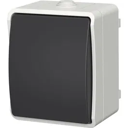 GAO Poussoir étanche extérieur Aquatop IP54 - Protection eau et poussière - Installation rapide conforme NF