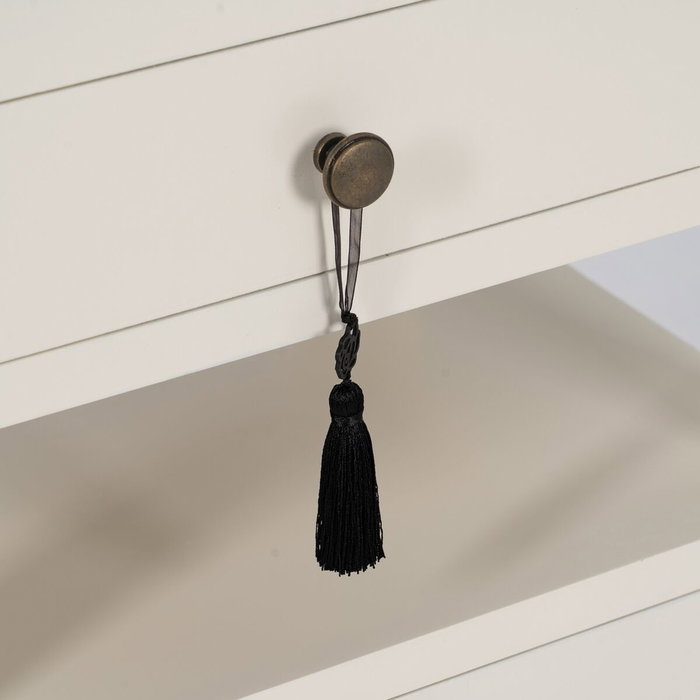 BigBuy Home Table de Nuit ORIENTE Blanc Bois MDF 50 x 40 x 66 cm BigBuy Home Table de Nuit ORIENTE Blanc Bois MDF 50 x 40 x 66 cm