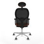 Piqueras y Crespo Chaise de Bureau avec Appui-tête Jorquera 2D086G1 Orange