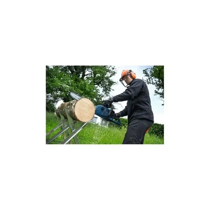 Bosch Professional Tronçonneuse sans fil GKE 18V-40 - Moteur sans charbon BITURBO, guide-chaîne 40 cm, 18V, clé intégrée, sans batterie, pour charpente et jardinage