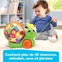 Vtech Rouli-Escargot Maxi Découvertes - Jouet à tirer musical d'éveil pour bébé avec sons et lumières, en français