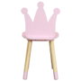 Home Deco Kids SILLA INFANTIL CORONA ROSA
